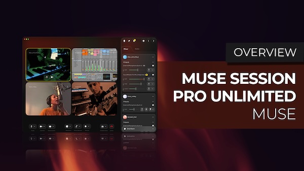 Muse「Muse Session Pro Unlimited（1 Year Subscription）」離れた場所にいるミュージシャンやクライアントと高音質で共同制作できるリモート音楽制作プラットフォーム｜DTMプラグインセール