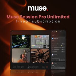 Muse「Muse Session Pro Unlimited（1 Year Subscription）」離れた場所にいるミュージシャンやクライアントと高音質で共同制作できるリモート音楽制作プラットフォーム｜DTMプラグインセール