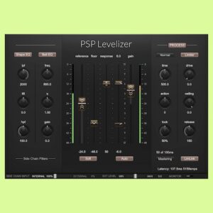 PSP Audioware「PSP Levelizer」コンプレッサーでは実現できない“自然な音量補正”を実現！自動でフェーダーを動かして音量を整えるオートフェーダープラグイン｜DTMプラグインセール