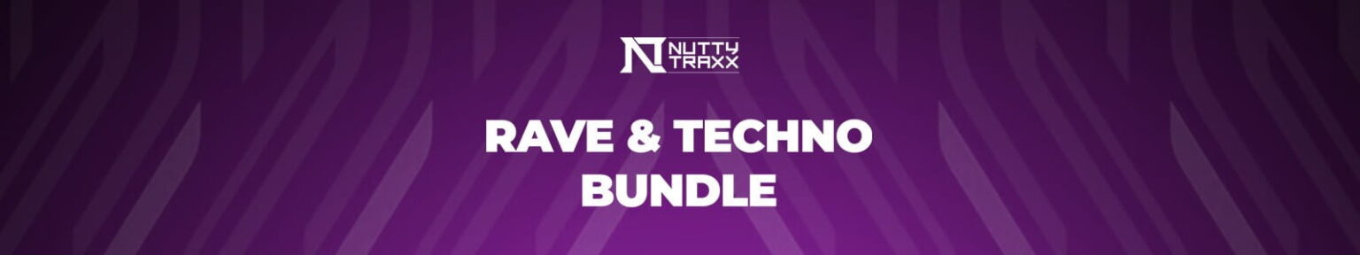 Nutty Traxx「Rave and Techno Bundle」アンダーグラウンド系クラブミュージック制作を強化!1,500以上のWAVサンプルとMIDIファイルを収録したテクノ・レイヴ向け総合サウンドライブラリ|DTMプラグインセール