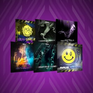 Nutty Traxx「Rave and Techno Bundle」アンダーグラウンド系クラブミュージック制作を強化！1,500以上のWAVサンプルとMIDIファイルを収録したテクノ・レイヴ向け総合サウンドライブラリ｜DTMプラグインセール