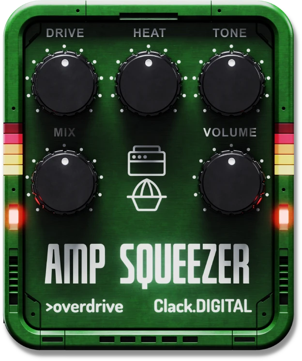 Clack.DIGITAL「Amp Squeezer」歪みの重心を低域から高域まで自在にコントロールできる次世代オーバードライブ｜DTMプラグインセール