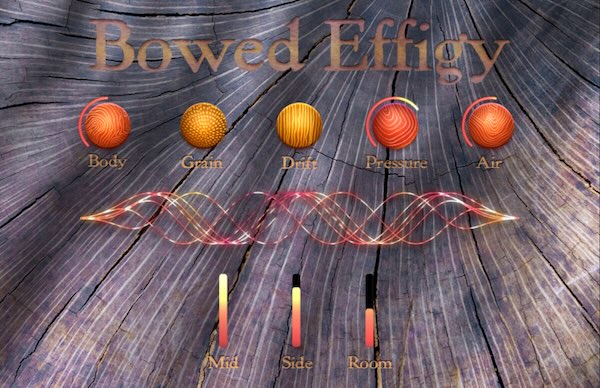 Justin Trieger「Bowed Effigy」アコースティックギターを弓で演奏して生まれた、失われた文明の楽器を思わせる幻想的なストリングス音源｜DTMプラグインセール
