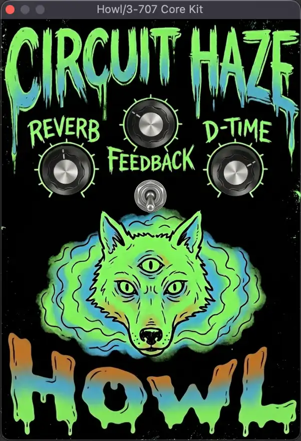 Circuit Haze「HOWL」わずか3つのノブと1つのトグルで幻想的な空間表現から自己発振サウンドまで生み出せる個性派リバーブ＆ディレイプラグイン｜DTMプラグインセール