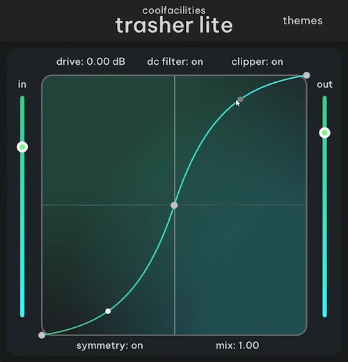 coolfacilities「Trasher Lite」グラフを自由自在に編集しながら理想の歪みを作れる高機能ウェーブシェイパープラグイン｜DTMプラグインセール