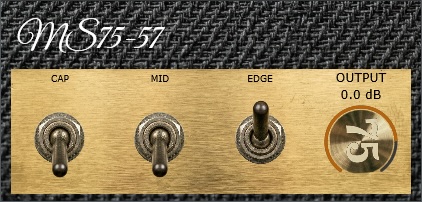 nina-tech「MS75-57 — Dynamic British 4x12 Cabinet Simulator」IRを使わずBritish 4x12キャビネットの動的な挙動を再現するVST3プラグイン｜DTMプラグインセール