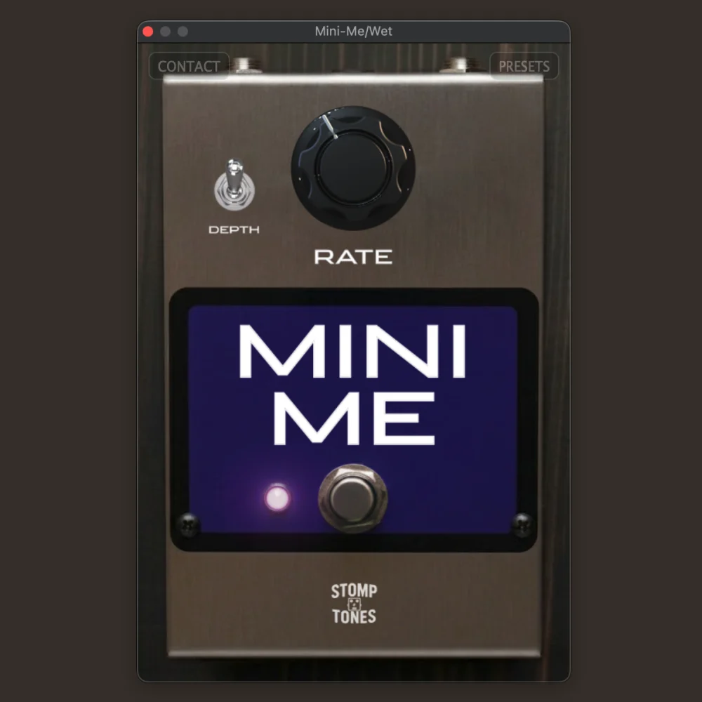 StompTones「Mini Me Chorus」Small Clone系のアナログライクな揺れを再現し、クリーントーンに厚みと広がりを加えるコーラスプラグイン｜DTMプラグインセール