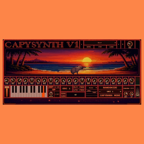 Capybara Software「CAPYSYNTH」329種類のプリセットとCapybara Modeを搭載したLo-Fi・House向けシンセサイザー｜DTMプラグインセール