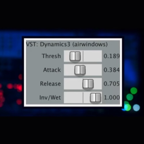 Airwindows「Dynamics3」コンプレッサーとエキスパンダーをシームレスに切り替えながらトランジェントや音の存在感を自在にコントロールできるAirwindowsのダイナミクスプラグイン｜DTMプラグインセール