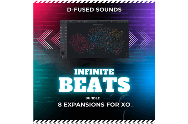 D-Fused Sounds「Infinite Beats Bundle」8種類のジャンル別ドラム拡張と1,000以上のサンプルを収録したXLN Audio XO専用ライブラリ｜DTMプラグインセール