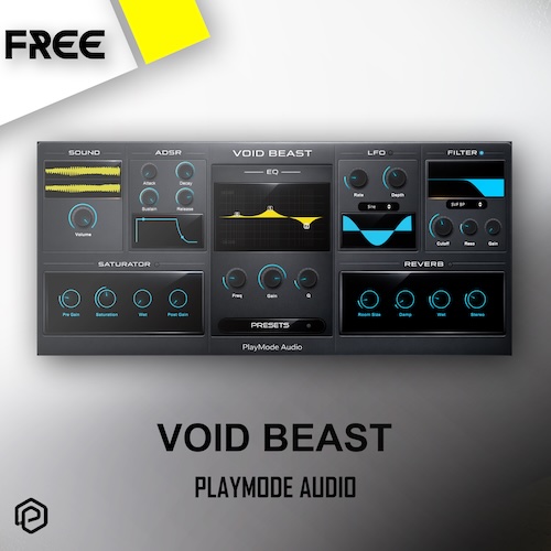 PlayMode Audio「Void Beast」300以上のサンプルと高度な音作り機能を搭載した、映画・ゲーム向けSFサウンドデザイン音源｜DTMプラグインセール
