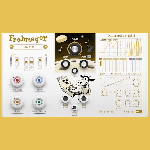 Ohmforce「Frohmager」レゾナントフィルターと豊富なモジュレーション機能で自在なサウンドデザインを実現する高機能フィルター｜DTMプラグインセール