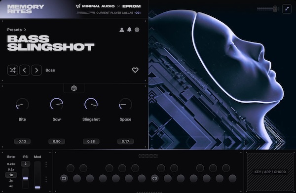 Minimal Audio「Memory Rites」歪んだベースや未来的なテクスチャ、複雑なリードサウンドを手軽に演奏できる個性派ソフトウェア音源｜DTMプラグインセール