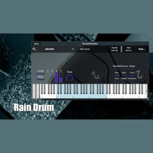 Necatuss「Rain Drum」雨音のような繊細な響きで楽曲に静かな情感を加えられるDecent Sampler向けパーカッション音源｜DTMプラグインセール