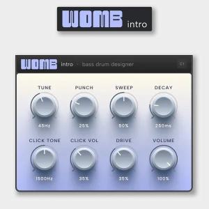510k「WOMB intro」クラブ向けに最適化された909系キックを手軽に作れるバスドラム・デザイナー｜DTMプラグインセール