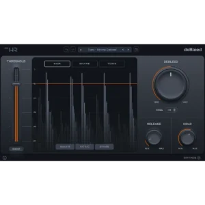 THR「deBleed」スネアやタムに入り込むシンバルかぶりを自然に除去しながらドラム本来の音色を維持できる専用プラグイン｜DTMプラグインセール