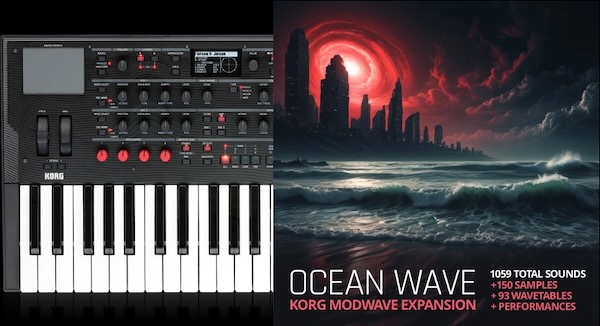 Ocean Swift Synthesis「Ocean Wave」1,000種類以上のプリセットとオリジナルウェーブテーブルを収録したKorg Modwave向け大規模サウンドライブラリ｜DTMプラグインセール