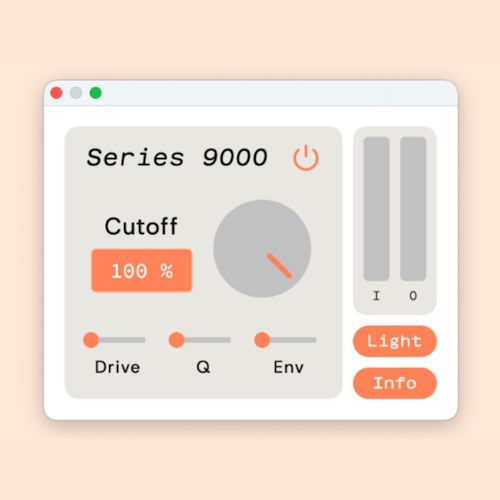 Sketch Audio「SERIES 9000」80年代後半の名機で知られる6次ローパスフィルターを再現した無料フィルタープラグイン｜DTMプラグインセール