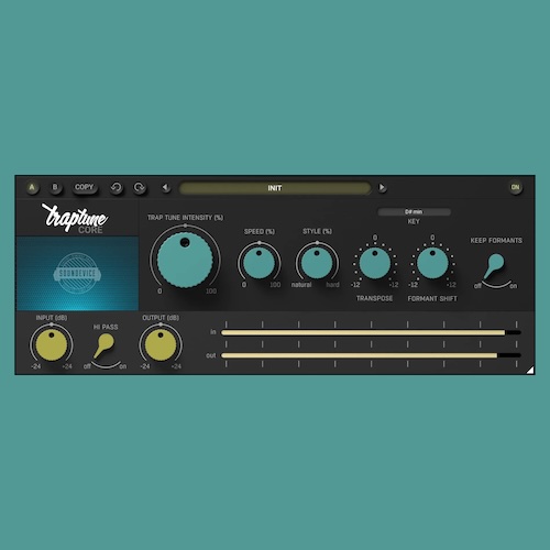 United Plugins「TrapTune Core」自然なピッチ補正からトラップ定番のハードチューンまで対応する無料ボーカルプロセッシングプラグイン｜DTMプラグインセール