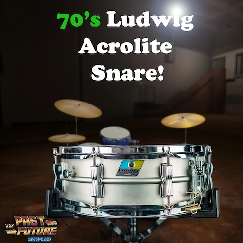 PastToFutureSamples「70s Ludwig Acrolite Snare!」0年代製Ludwig AcroliteをヴィンテージマイクとNEVEプリアンプで収録したリアルな無料スネアサンプル｜DTMプラグインセール