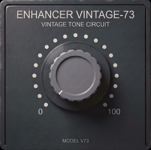noshigeSound「ENHANCER VINTAGE-73」伝説的な英国製ビンテージ・プリアンプEQの高域サウンドをAIで再現したハイシェルフ・エンハンサープラグイン｜DTMプラグインセール