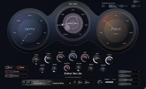 Uryan Audio「Drelvyr Nox Lite」深みのある低音やシネマティックなベースサウンドを手軽に作れるシンプルなソフトウェアシンセ｜DTMプラグインセール