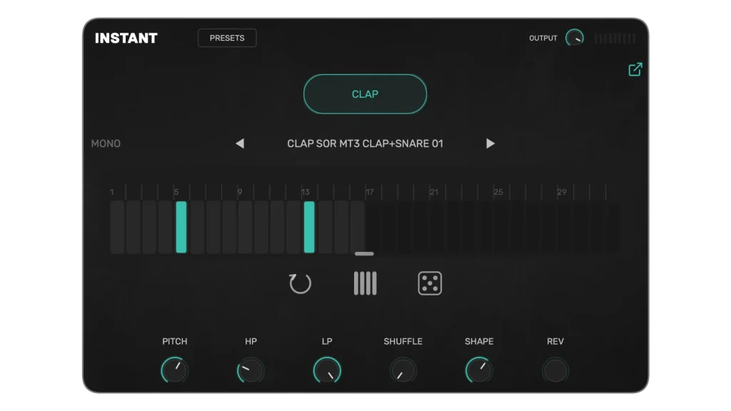 TerminalVST「Instant」直感的なステップ入力でドラムパターンを素早く作成できるシンプルなドラムシーケンサー｜DTMプラグインセール