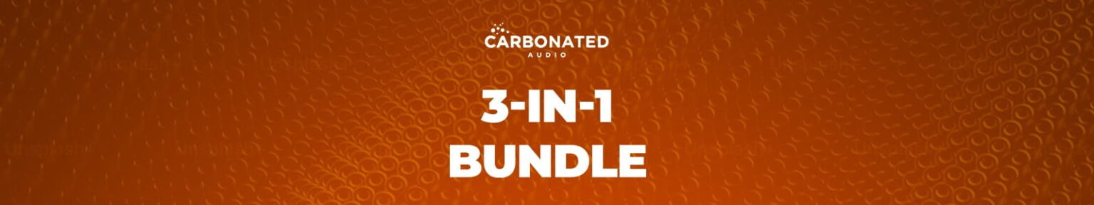 Carbonated「3-in-1 Bundle」5種類のアナログサチュレーションや自然なディエッシング、ダッキング機能を備えたプラグインバンドル｜DTMプラグインセール