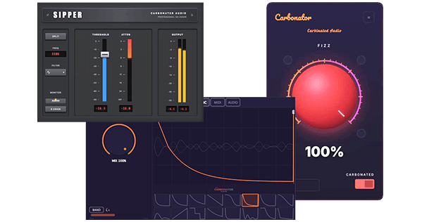 Carbonated「3-in-1 Bundle」5種類のアナログサチュレーションや自然なディエッシング、ダッキング機能を備えたプラグインバンドル｜DTMプラグインセール