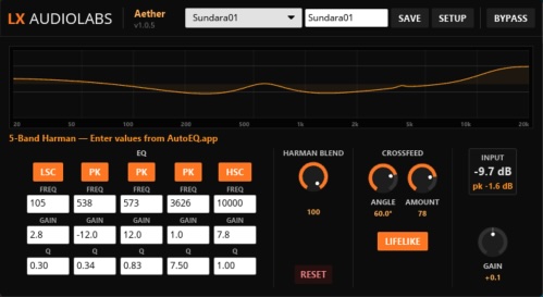LX Audiolabs「Aether」ヘッドホンをスピーカーに近いモニター環境へ補正できるCLAP対応モニタリングプラグイン｜DTMプラグインセール