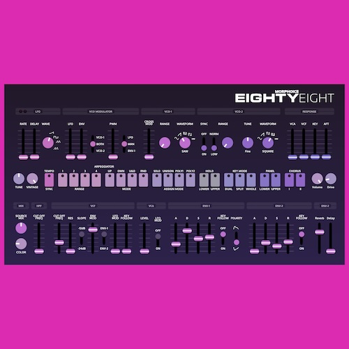 Morphoice「EIGHTYEIGHT」Roland Jupiter-8のボイスカードや回路までモデリングした本格シンセプラグイン｜DTMプラグインセール