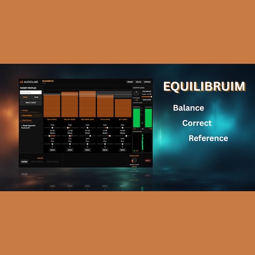 LX Audiolabs「Equilibrium」5つの帯域ごとにEQ・ステレオ幅・パンを個別調整できるマスターバス向けスペクトルバランサー｜DTMプラグインセール
