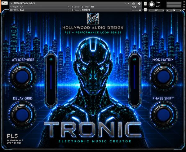 Hollywood Audio Design「TRONIC」500種類以上のループやフレーズを収録！シネマティックなエレクトロニックサウンドを手軽に制作できるKontakt対応ライブラリ｜DTMプラグインセール