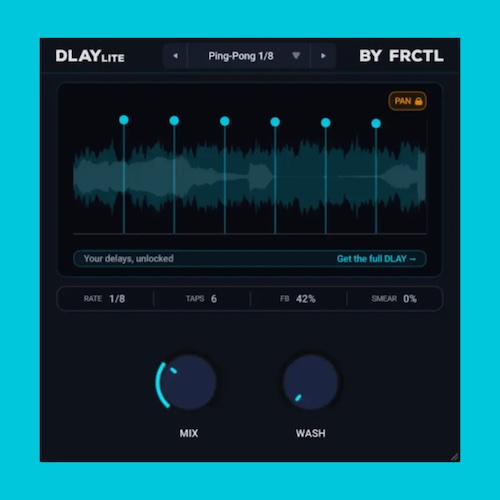 FRCTL Audio「DLAY Lite」プリセットと2つのノブだけで直感的に使える無料ディレイプラグイン｜DTMプラグインセール
