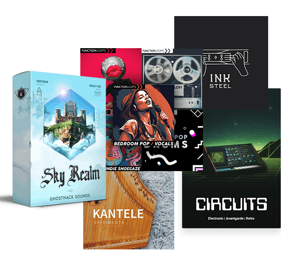 「July Mega Bundle」シネマティック音源・民族楽器・レトロドラム・インディーポップ素材を収録した5種類の音楽制作バンドル|DTMプラグインセール