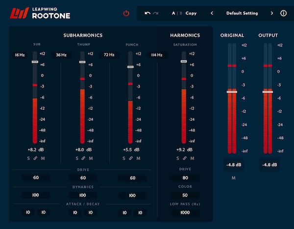 Leapwing Audio「RootOne」キックもベースも“芯から太くする”新発想！マルチバンド・サブ生成で完成する最強ローエンドデザイン｜DTMプラグインセール