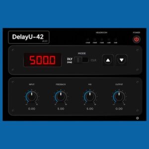 MKS Mixing「DelayU-42」80年代の名機デジタルディレイを忠実に再現したヴィンテージサウンドが魅力の無料ディレイプラグイン｜DTMプラグインセール