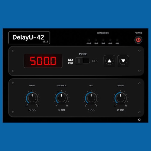 MKS Mixing「DelayU-42」80年代の名機デジタルディレイを忠実に再現したヴィンテージサウンドが魅力の無料ディレイプラグイン｜DTMプラグインセール