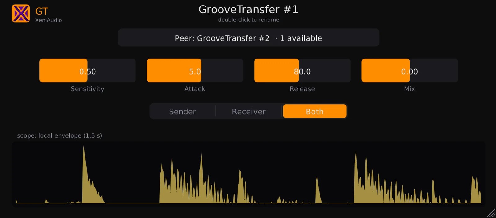 XeniAudio「GrooveTransfer」ドラムやキックのグルーヴをベースやパッドへ転送できる無料プラグイン｜DTMプラグインセール