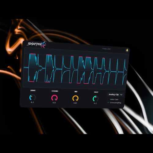 Golden DSP「Shatter Clip」ピークだけを効率よく削ってヘッドルームを確保し、ラウドネスを高められる無料クリッパー｜DTMプラグインセール