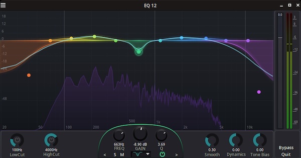 brummer10「ToneShift-EQ12」リニアフェーズとゼロレイテンシーを切り替えられる12バンドパラメトリックイコライザー|DTMプラグインセール
