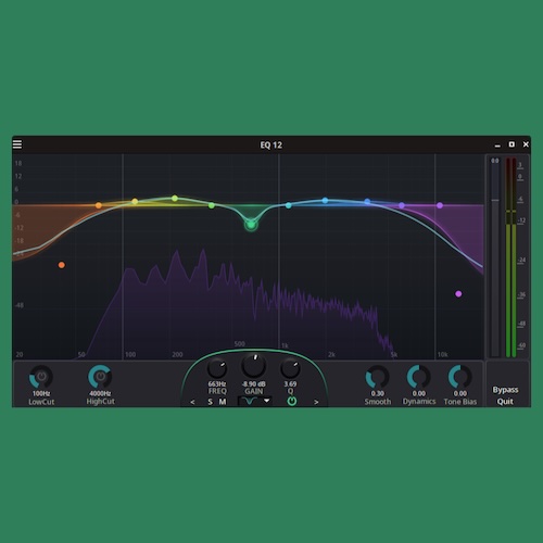 brummer10「ToneShift-EQ12」リニアフェーズとゼロレイテンシーを切り替えられる12バンドパラメトリックイコライザー｜DTMプラグインセール
