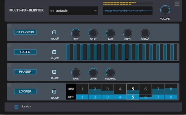 Audio Blast「Multi Blaster FX」18種類のエフェクトと4つのFXスロットで自在なサウンドデザインを実現するマルチエフェクトプラグイン｜DTMプラグインセール
