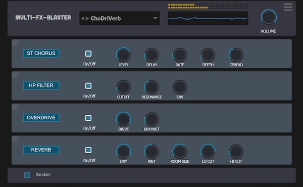 Audio Blast「Multi Blaster FX」18種類のエフェクトと4つのFXスロットで自在なサウンドデザインを実現するマルチエフェクトプラグイン｜DTMプラグインセール