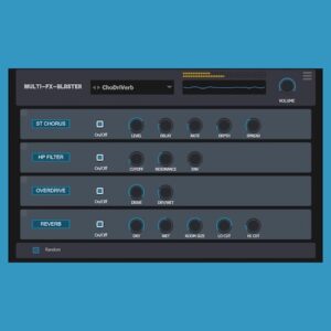Audio Blast「Multi Blaster FX」18種類のエフェクトと4つのFXスロットで自在なサウンドデザインを実現するマルチエフェクトプラグイン｜DTMプラグインセール