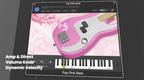 Hafizhjoys「Pop Pink Bass」Pop Punk・Rock制作に特化した無料ベース音源｜DTMプラグインセール