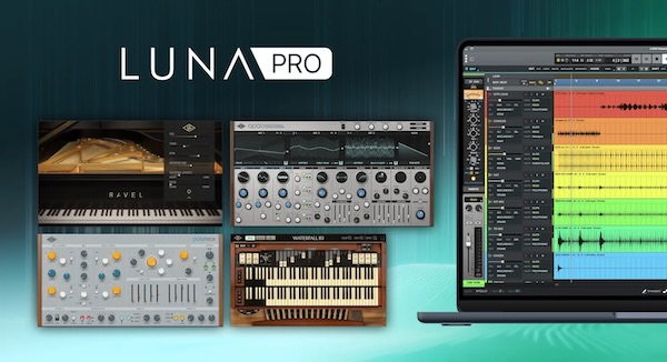 Universal Audio「LUNA Pro Mk 2」AIアシスタントや28種類のUADプラグインを搭載した、アナログサウンドを再現する高機能DAW｜DTMプラグインセール