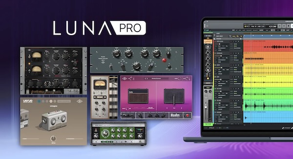 Universal Audio「LUNA Pro Mk 2」AIアシスタントや28種類のUADプラグインを搭載した、アナログサウンドを再現する高機能DAW｜DTMプラグインセール