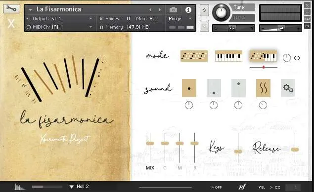 Xperimenta presents「La Fisarmonica Accordion」ベローシミュレーションやレジスター機能を搭載!イタリア製ハンドメイドアコーディオンを忠実に再現したリアルなKontakt音源|DTMプラグインセール