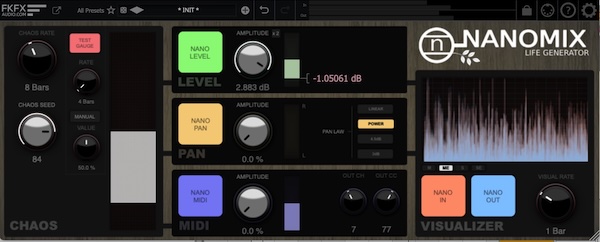 FKFX Audio「NanoMix」ボリューム・パン・MIDIに自然な微細変化を加え、静的なトラックを生き生きとしたサウンドへ変えるヒューマナイザー｜DTMプラグインセール